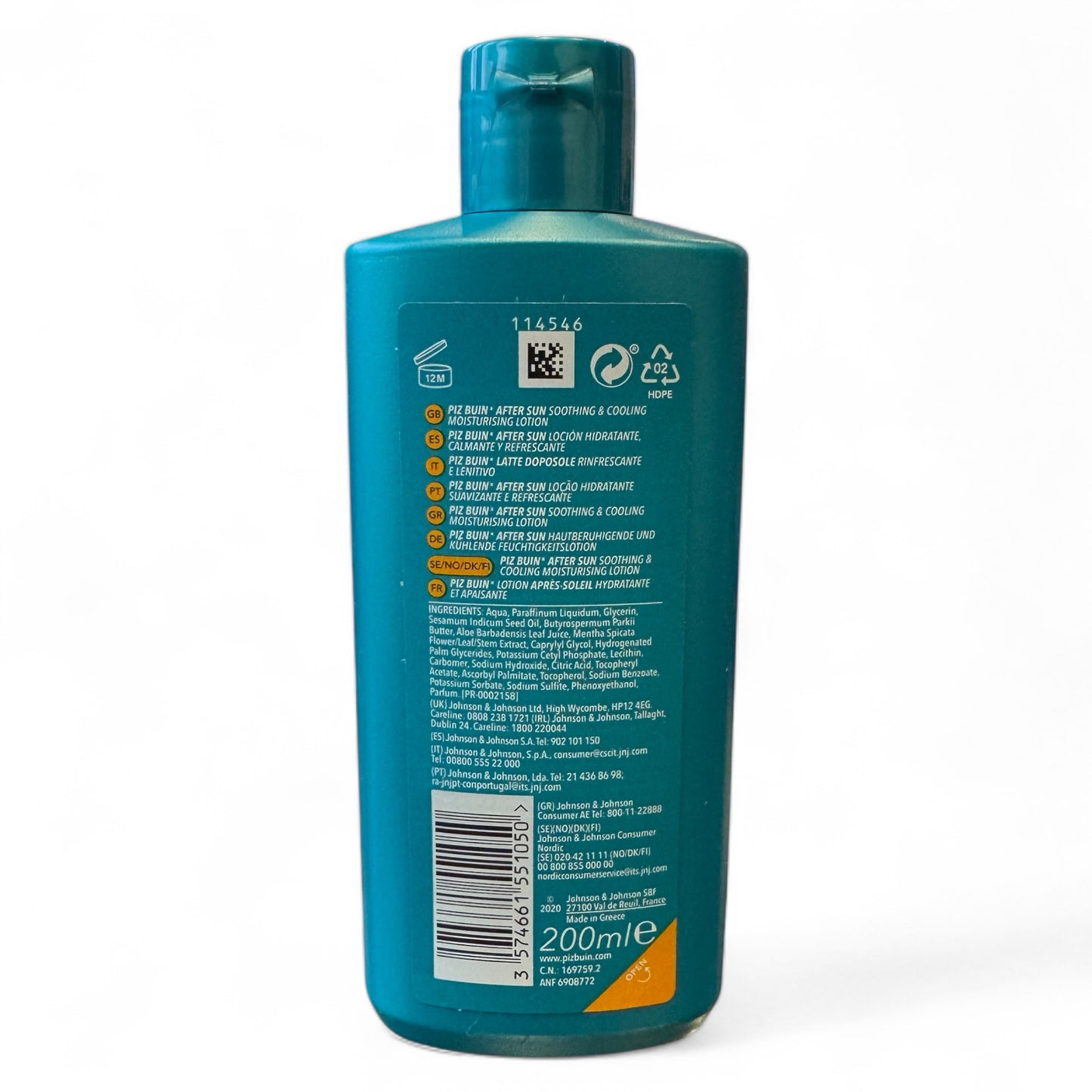 Piz Buin After Sun Soothing and Cooling Moisturising Lotion With Aloe Vera 200ml